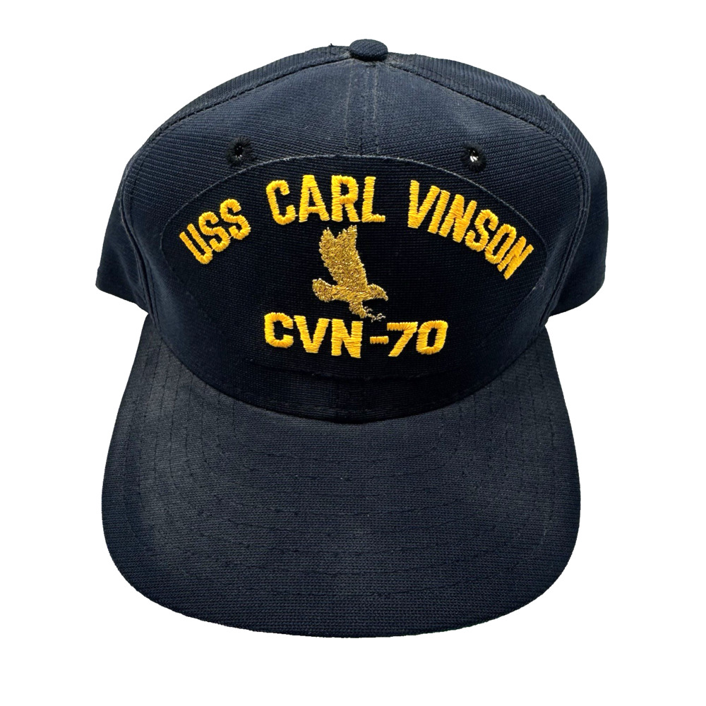 USS Carl Vinson CVN 70 Embroidered Military Ball Cap Vintage by New Era Size M/L